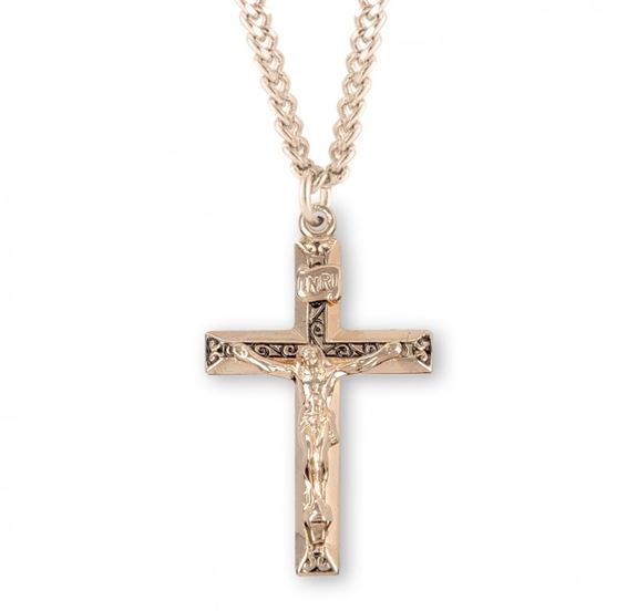 Gold Over Sterling Crucifix