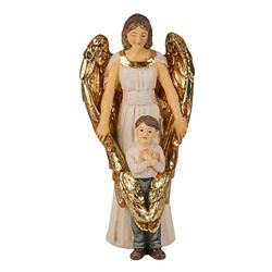 Guard Angel w Boy 4" Statue