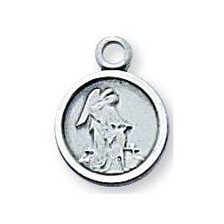 Guardian Angel Sterling Silver Medal with 16 inch chain