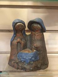 4.75" Handmade Ceramic Holy Family