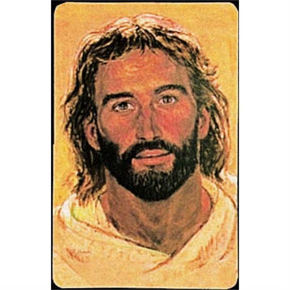 Hook's Head of Christ Prayer Card Holy Card