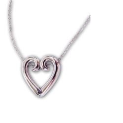HEART RING HOLDER LOCKET ON 20 IN CHAIN GIFT BOXED W/CARD