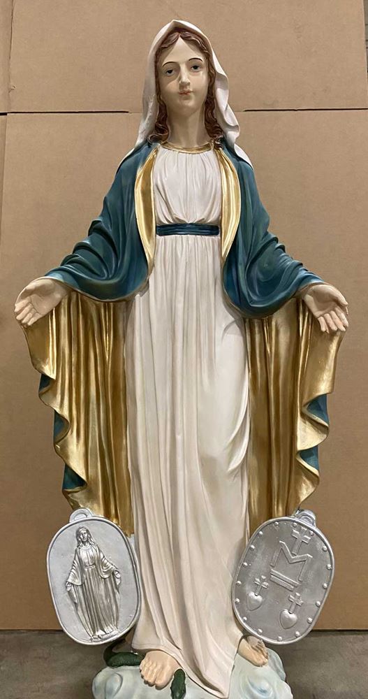 Heaven's Majesty 48" Our Lady of the Miraculous Medal Statue