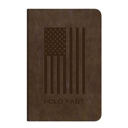 Hold Fast USA Flag Brown Journal