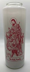 Holy Family 6 Day Bottlelight Glass Candle