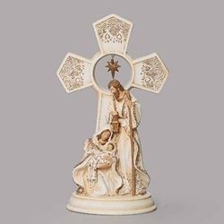 Holy Family10.75" Figurine with Cross