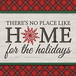 Home For Holidays Drink Coaster