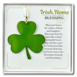 Irish Home Blessing: Stained-Glass Shamrock