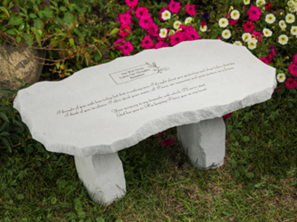 I Thought of You Large Personalized Memorial Bench