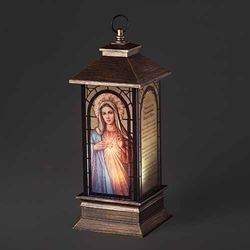 Immaculate Heart of Mary 11"H LED Lantern