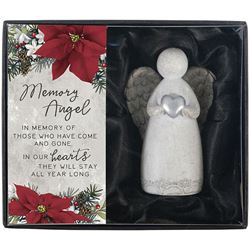 In Memory Angel Figurine at Christmas