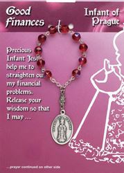 Infant of Prague One Decade Rosary for Good Finances