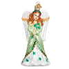 Irish Angel Glass Ornament