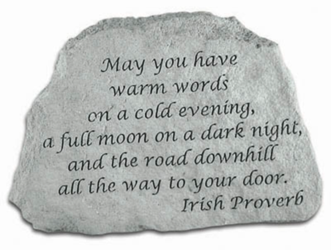 Irish Proverb Garden Stone