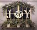 JOY Yard Stake with Nativity in Center, 36" 