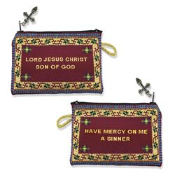 Jesus Prayer Rosary Pouch - 4 1/4" x 3"