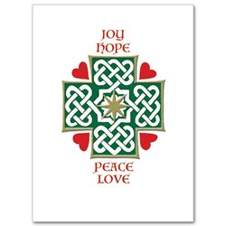Joy Hope Peace Love Boxed Christmas Cards, 20/box