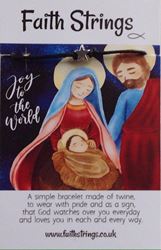 Joy World Christian Faith String Christmas Wish Bracelet