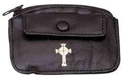 K3108 Zipper Leather Rosary or Pyx Case
