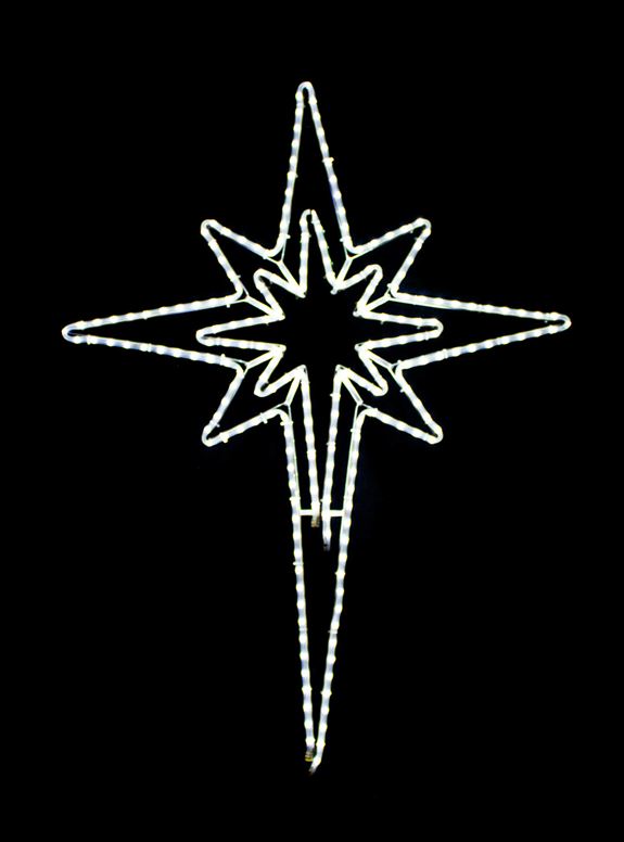 LED 43" Bethlehem Star, 216 white lights