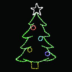 LED Lighted Christmas Tree Yard Stake LED lights, outdoor lights, yard decor, christmas decor, christmas lights, angel decor, nativity angel, yard lights, 