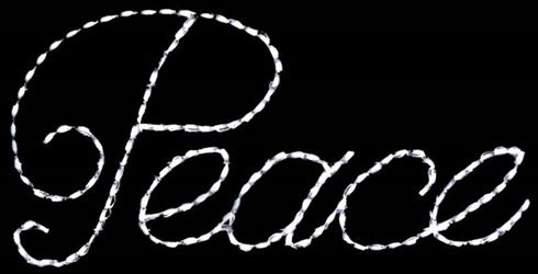LED Peace 31.5" x 61.5" Sign