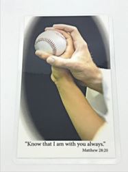 Laminated Prayer Card-Baseball