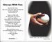 Laminated Prayer Card-Softball