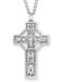 Large Celtic Cross Sterling Silver on 24" chain
