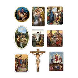 Life of Jesus Catholic Stickers 6" x 8" Sheet