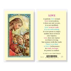  Love Is Patient Laminated Prayer Card