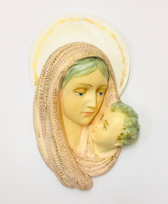Madonna & Child Wall Relief from Italy 