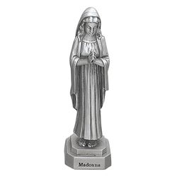 Madonna Praying 3.5" Pewter Statue 