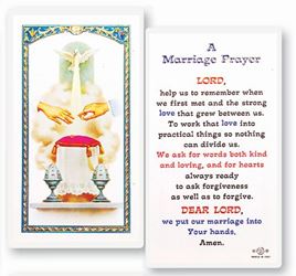 Marriage Prayer Holy Card