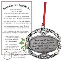 Merry Christmas From Heaven Ornament