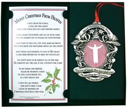 Merry Christmas from Heaven Frame Ornament