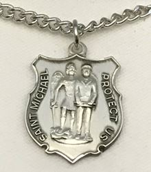 St. Michael and Police necklace