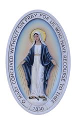 Miraculous Medal 8" Wall Plaque, Full Color