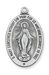 Sterling Silver Miraculous Medal on 20" Chain