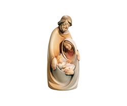 Modern Wood Carved 5" Holy Family Nativity Statue from Italy