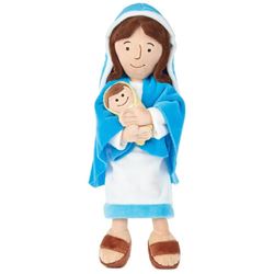 Mother Mary Plush Doll With Baby Jesus