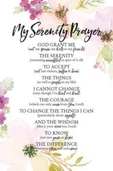 My Serenity Prayer 6" x 9" Plaque