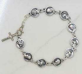 Our Lady - Divine Mercy Round Bead Rosary Bracelet