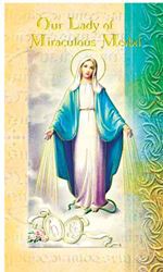 Our Lady  Miraculous Medal Bio Card