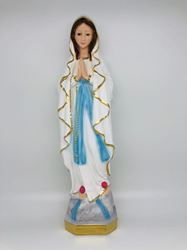 Our Lady Of Lourdes 16" Plaster Statue from Italy