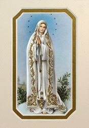 Our Lady of Fatima 3.5" x 5" Matted Print
