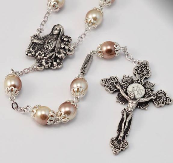 Our Lady of Fatima Silver Plated Rosary
