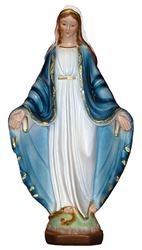 Our Lady of Grace 8.5" Statue from Italy, Hand-painted Alabaster