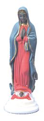 Our Lady of Guadalupe 4" Magnetic Auto Statue with Adhesive