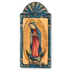 Our Lady of Guadalupe Handmade Wall Plaque